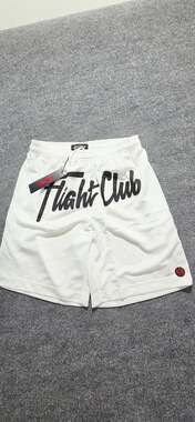 Official Flight Club Athl Dept White Mesh Basketball Shorts Size M